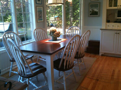 We sold a lot of dining tables. It's impossible to select a best photo; I love the color contrast in this image.